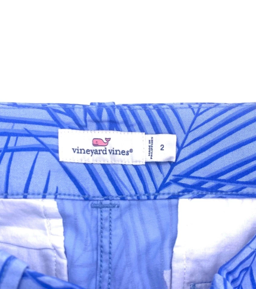 Pantalones Cortos Vineyard Vines Geo 3.5 Todos los Días Azul Para Mujer Talla 2 Playa Palma Preppy  Foto 4 de 4