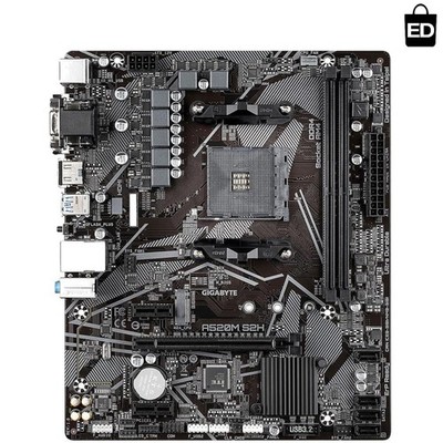 High-Performance A520M S2H Motherboard - Supports PCIe 3.0 & Dual Channel DDR4