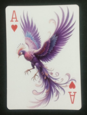 Beautiful Phoenix Playing Card Ace Hearts