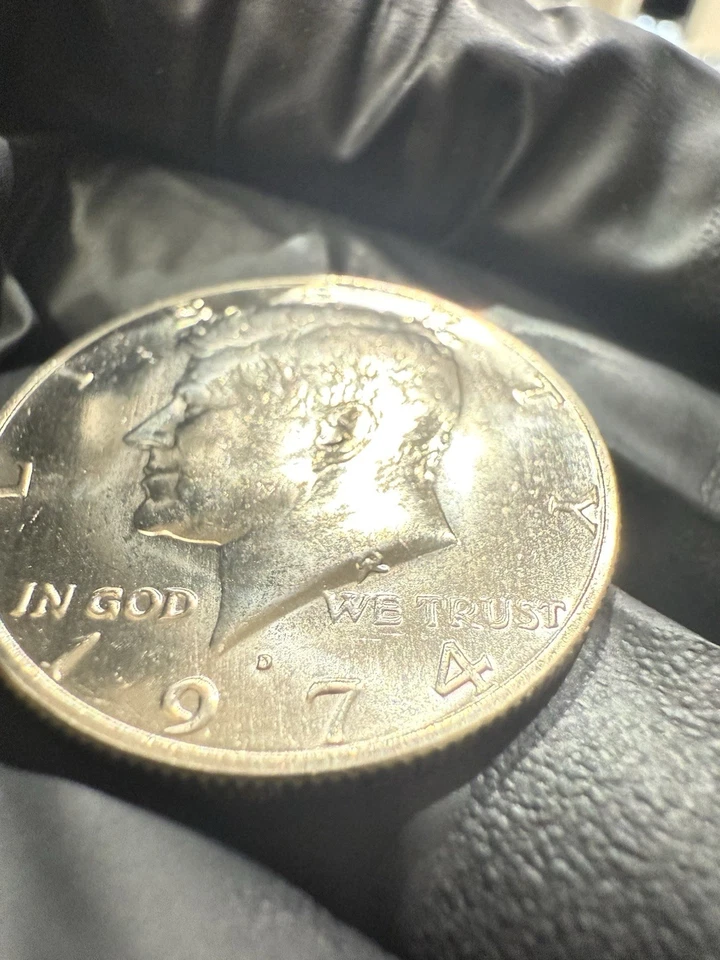 1974 D Kennedy Half Dollar DDO, DDR & RPM Error Coin BU from Mint Set - Image 2 of 4