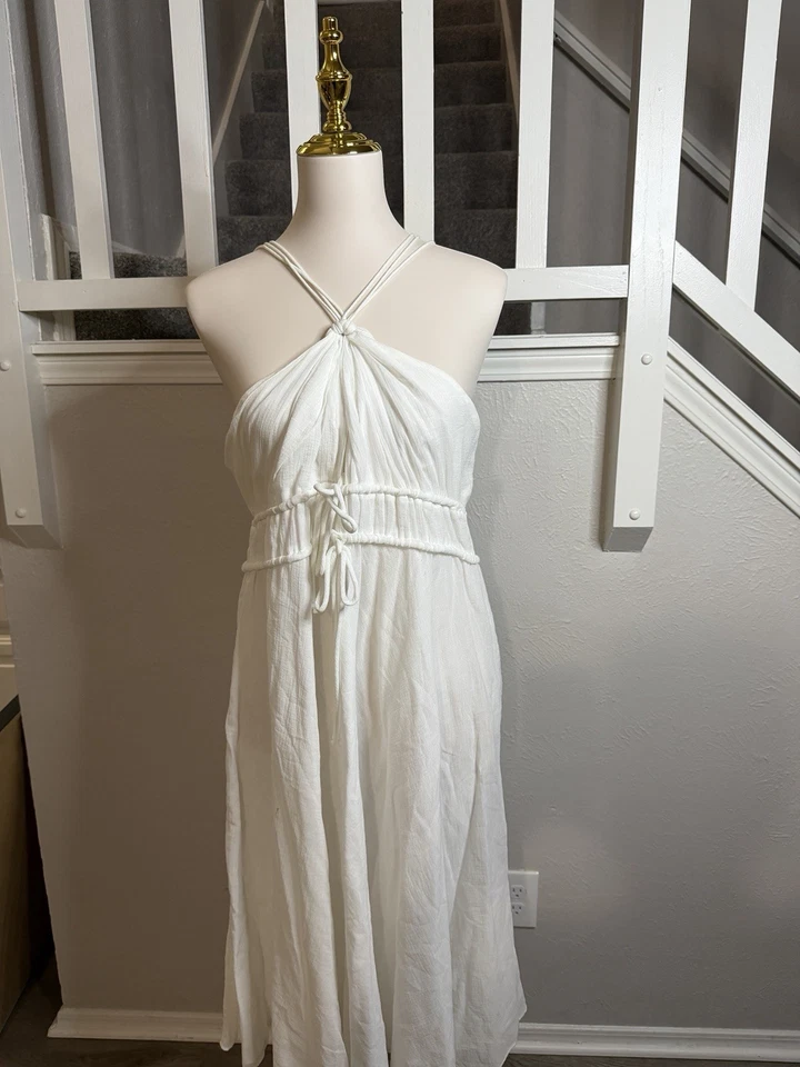 Maxi vestido blanco para mujer Foley & Corinna Foto 2 de 4