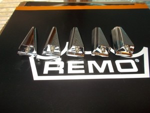 5 TAMA GRANSTAR BASS DRUM LUGS NICE CHROME SUPER CLEAN ! N.R.