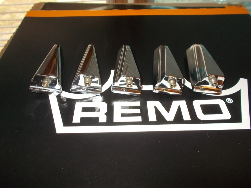 5 TAMA GRANSTAR BASS DRUM LUGS NICE CHROME SUPER CLEAN ! N.R.