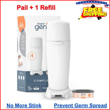 Playtex Diaper Genie Complete Pail with Built-In Odor Controlling Antimicrobial