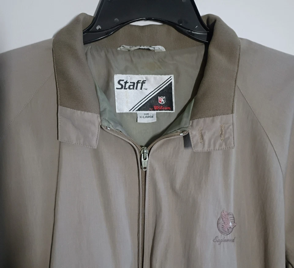 Vintage Wilson Staff Golf Jacket XL Eaglewood Logo Windbreaker 80s 90s Wilson - Image 3 of 4