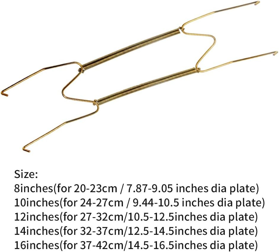 8 10 12 14 16Inch Plate Hangers for Walls Plate Dish Hangers Stainless Steel Dec