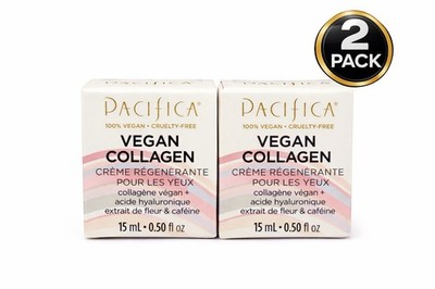 (2 Pack) PACIFICA Vegan Collagen Recovery Eye Cream - 0.5 oz M6