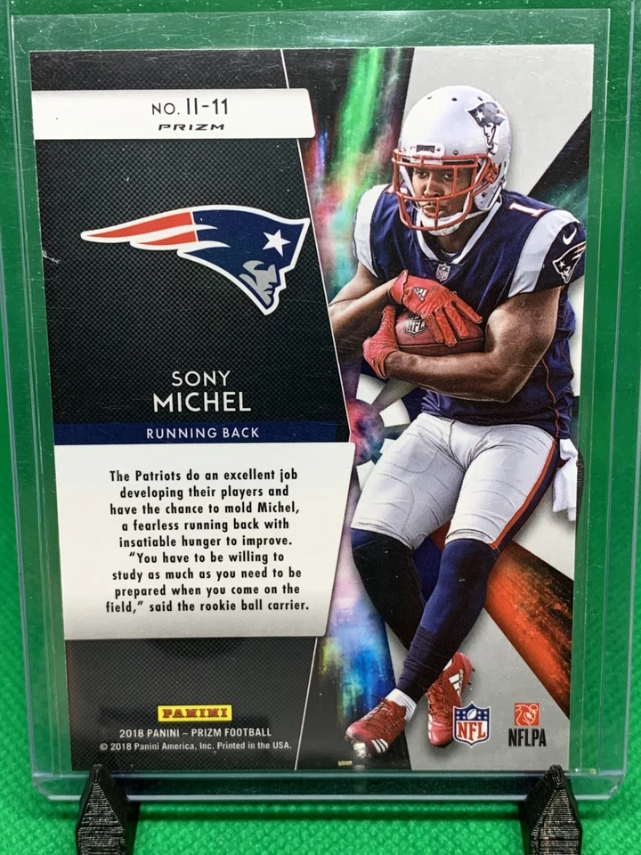 2018 Panini Prizm - Instant Impact Sony Michel #II-11 (RC) - Image 2 of 2