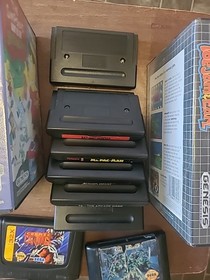 Lot Of 11 Sega Genesis Games Toejam And Earl Mortal Combat Ii Jurrasic Park Cib