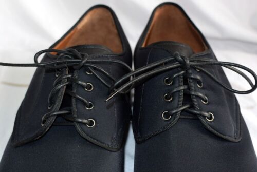 NWOB Aquatalia Italy Black Fabric & Leather Derby Lace Up Goodyear Welt Sole-11 - Picture 4 of 12