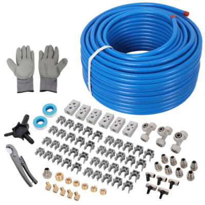 1/2'' 200FT Compressed Air Line Kit PEX-AL-PEX Tubing Air Piping System Blue