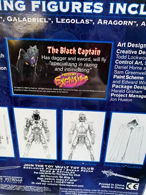 Seigneur des Anneaux De Nazgul Luxe TOY VAULT Action Figurine Noir