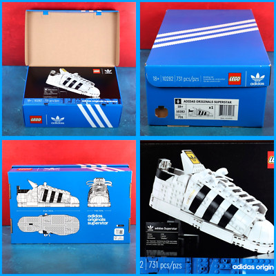 LEGO Adidas Originals Superstar Sneaker Shoe 10282 Retired 731 Pcs Sealed 2021