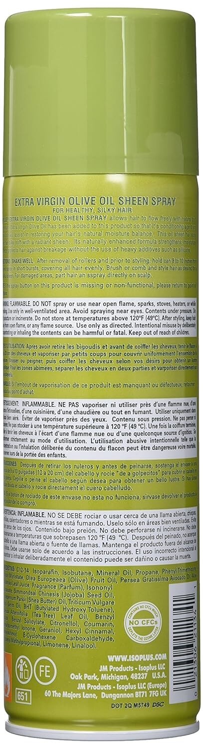 Isoplus Extra Virgin Olive Oil Sheen Spray 11 oz