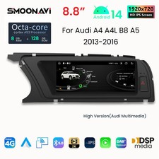 Für 2013-2016 Audi A4/A5/B8/S4 High Android 14 128GB Autoradio Wireless Carplay