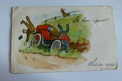 i475 TUCK Write Away Motor Auto Unfall Postkarte 1903