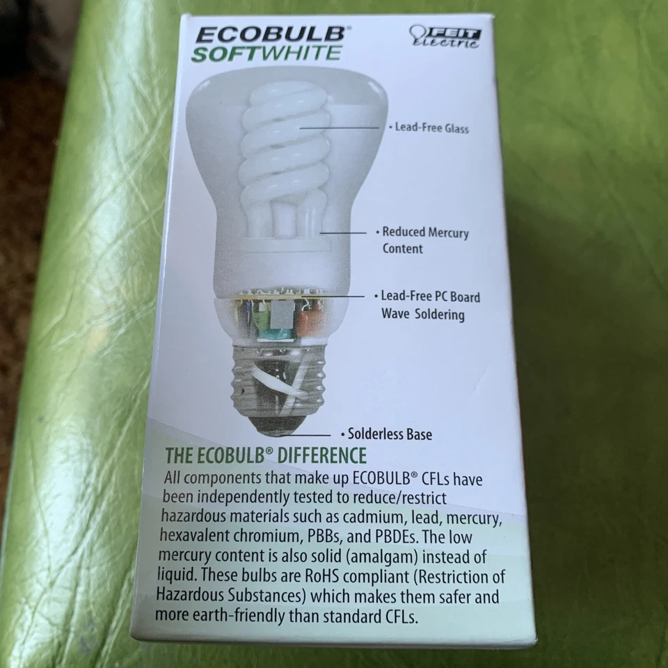 Feit EcoBulb 50w Compact Fluorescent Twist 430 Lumen Efficient Soft Light 11watt - Image 3 of 4