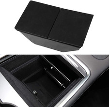Tesla Model 3, Y Center Console Organizer Storage Box, W/ Flocking