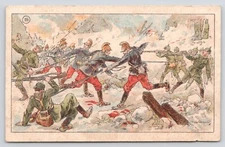 The Great War First Series Dragons Charging Lances French Victorian Trade Card