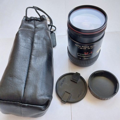 Quantaray 58mm Lens 1A Macro Auto Focus Zoom, 1:35-4.5, 28-80 Good Cond UNTESTED