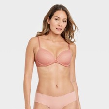 Women's Icon Full Coverage Lightly Lined Bra with Lace - Auden Rose 32A