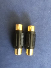 2 RCA Coupler Dual RCA Connector AV Adapter Video or Audio RCA Cable Extender