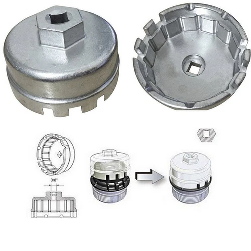 For Toyota Lexus Scion 4 Cylinder Oil Filter Aluminum Cup Wrench Housing Cap M01 - Bild 9 von 11