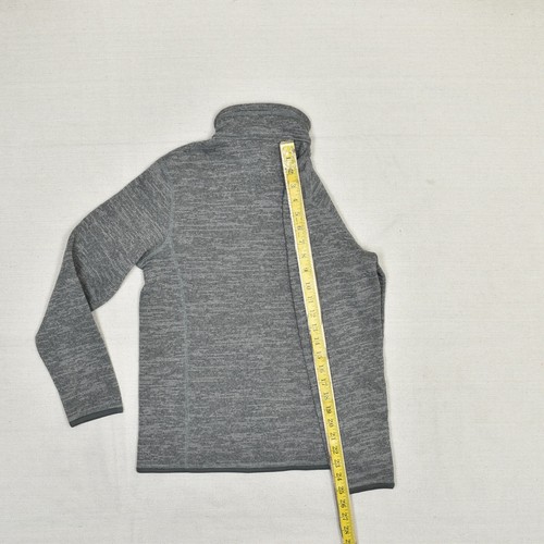 Patagonia 1/4 Zip Pullover Sweater High Neck Polyester Gray Size XL (14) YOUTH - Picture 6 of 8