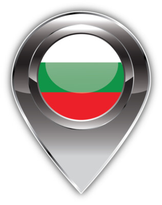 Bulgaria Flag Place Mark Travel Car Bumper Sticker Decal