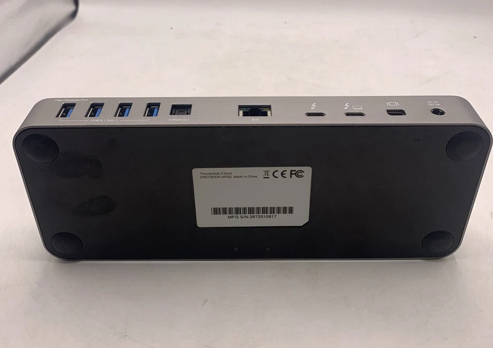 OWC Thunderbolt 3 Docking Station Black OWCTB3DK14PSG - NO AC ADAPTER - Image 3 of 4