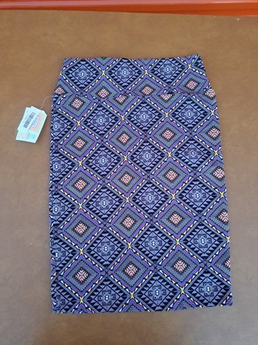 Jupe Crayon LuLaRoe Cassie Taille XL – Patchwork Géométrique Triangle, Neuve Avec étiquettes
