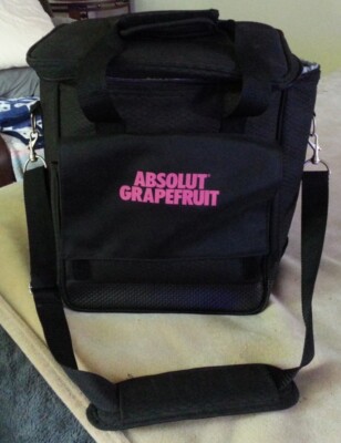 LEGACY Absolut Grapefruit Picnic Time Brand Cellar 6 Bottle Wine Tote, Black