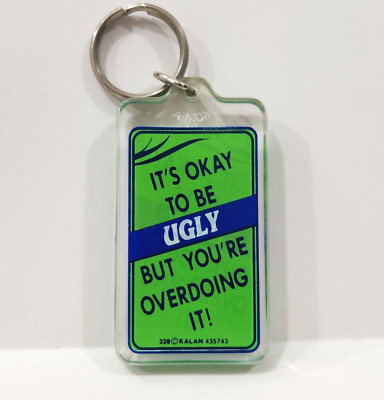 Its Okay To Be Ugly But Youre Overdoing It Acrylic Keychain Keyring 328 KALAN