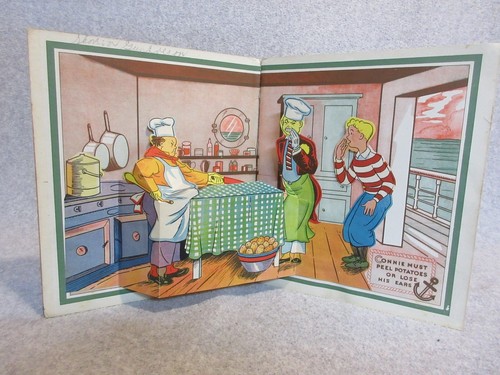 1935 TERRY and the PIRATES Cartoon Strip SHIPWRECKED POP-UP BOOK Milton Caniff - Picture 3 of 5