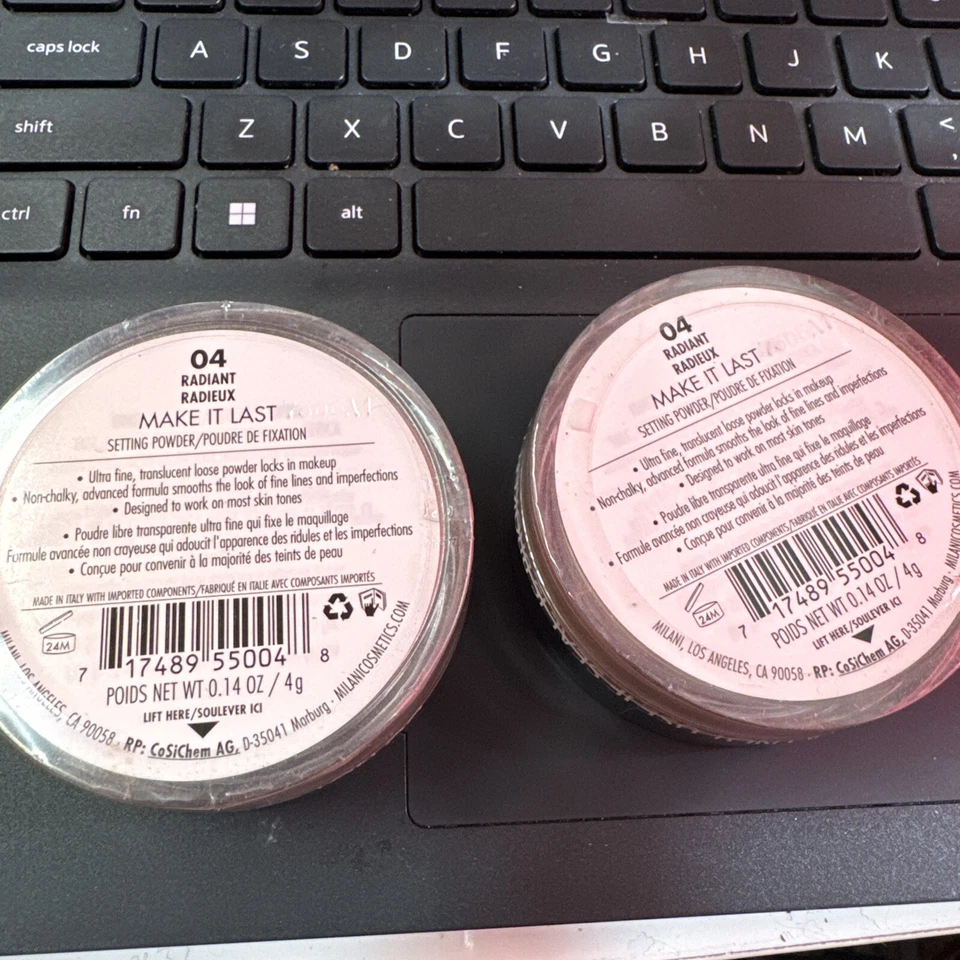 Lot 2 Milani Make It Last Setting Powders #04 RADIANT. Sealed - Image 2 of 2