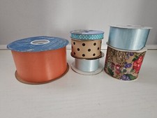 Vintage Mixed Lot Of New And Used Ribbon 6 Spools See All Photos