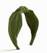 NWT J.Crew Women's 100 Cotton Turban Knot Headband Utility Green
