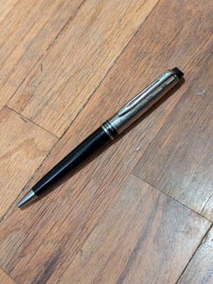 Waterman Paris Expert Deluxe Black & Chrome Twist Open Ballpoint Pen S0952360