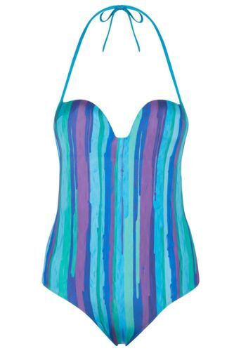 La Perla 168528 Womens Daylight Underwire Striped Bikini Top