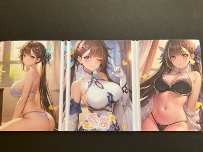 Love Diary Trifold Card - Goddess Story -  Bikini Anime Foil  - Folding RARE!
