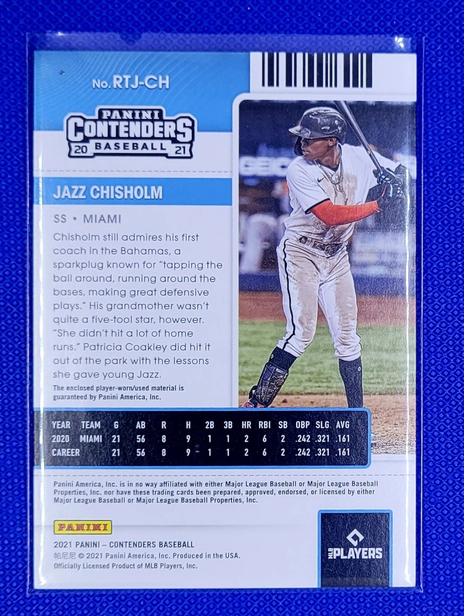 2021 Panini Contenders ROOKIE TICKET JERSEY Jazz Chisholm RC 2021 Panini Contenders ROOKIE TICKET JERSEY Jazz Chisholm RC