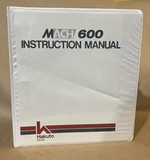 Hakuto Co Ltd Mach 600 Instruction Manual