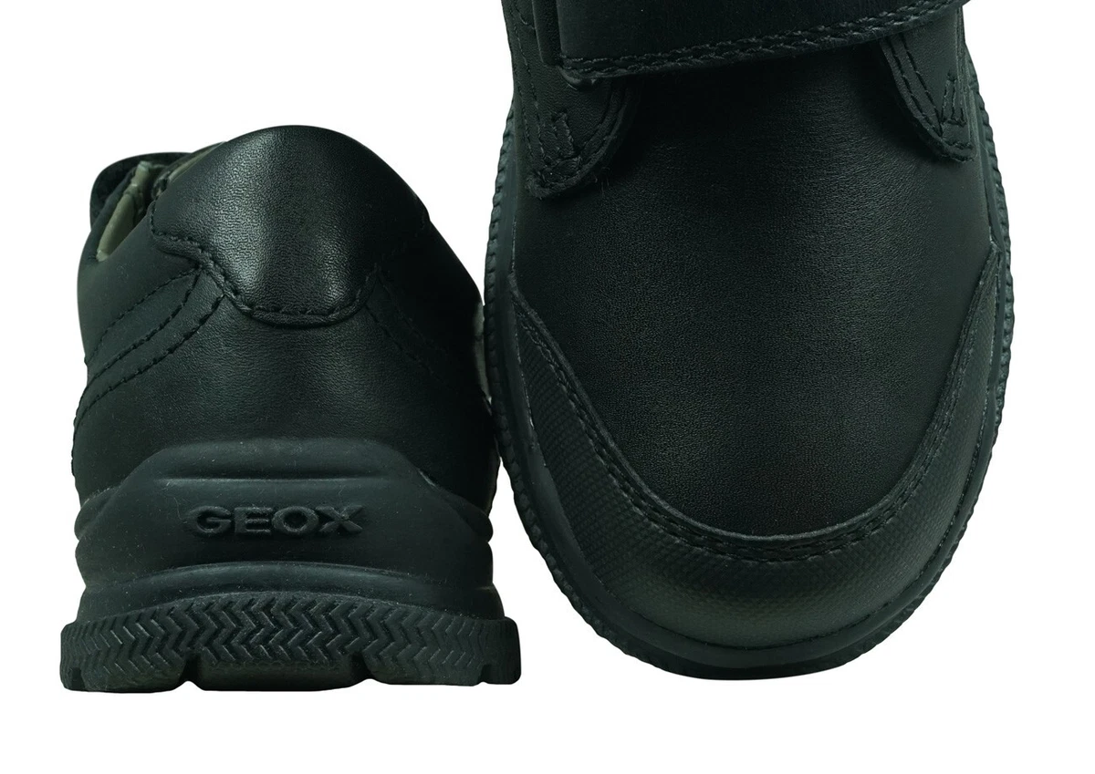 Modernizar Mesa final tristeza Geox William Boys Leather School Shoes Hook and Loop Closure Black UK Size  8.5K | eBay