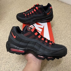 nike air max 95 mens black red