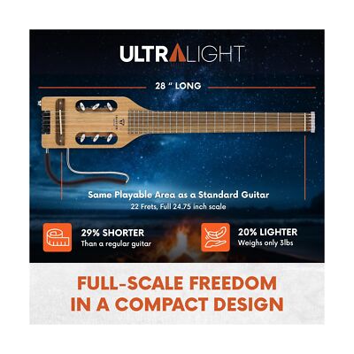 Traveler Guitar Ultra-Light Mahogany Nylon Guitar | Travel Guitar