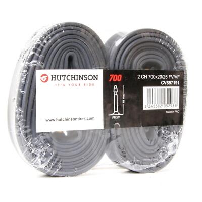 Hutchinson Fahrrad Schlauch 28'' 2er Pack 700x20-25 SV 48 mm Presta Ventil MTB