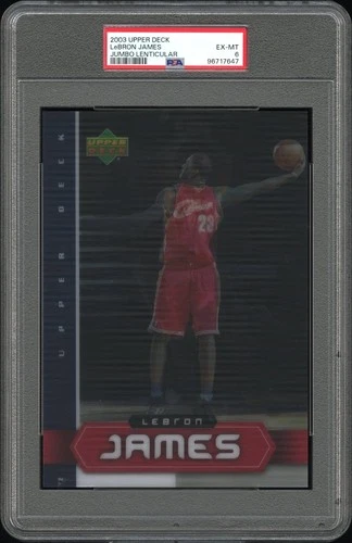 2003 Upper Deck Magazine Lenticular Cover Card LeBron James PSA Rookie