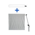 Wag Flag Wind Bag (Tarmac) Black/White 122x122cm with Frame