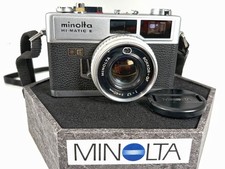   Overhauled  Minolta Hi-Matic E 35mm Camera / Super Fast Rokkor 40mm f/1.7 Lens