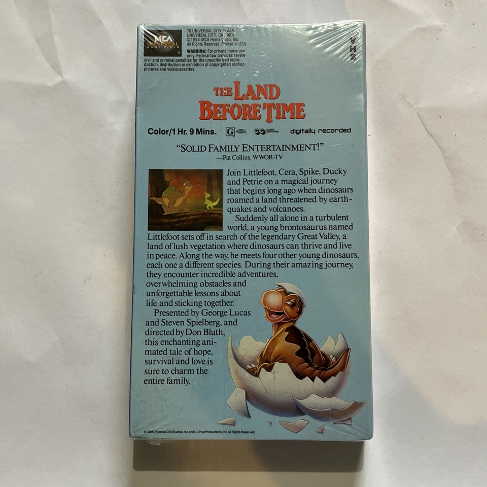 New Sealed The Land Before Time VHS 1988 McDonald's Exclusinve 1994 Promo - Image 2 of 4